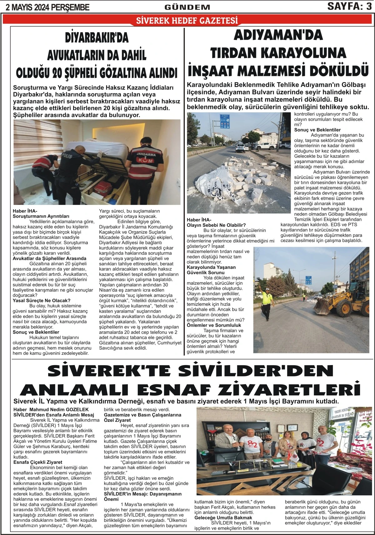 02.05.2024 Tarihli Gazetemiz