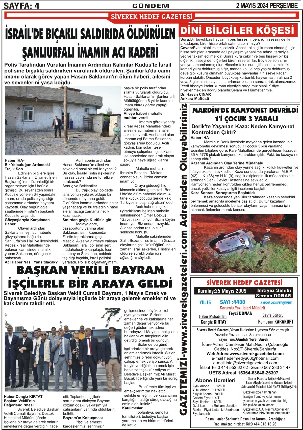 02.05.2024 Tarihli Gazetemiz