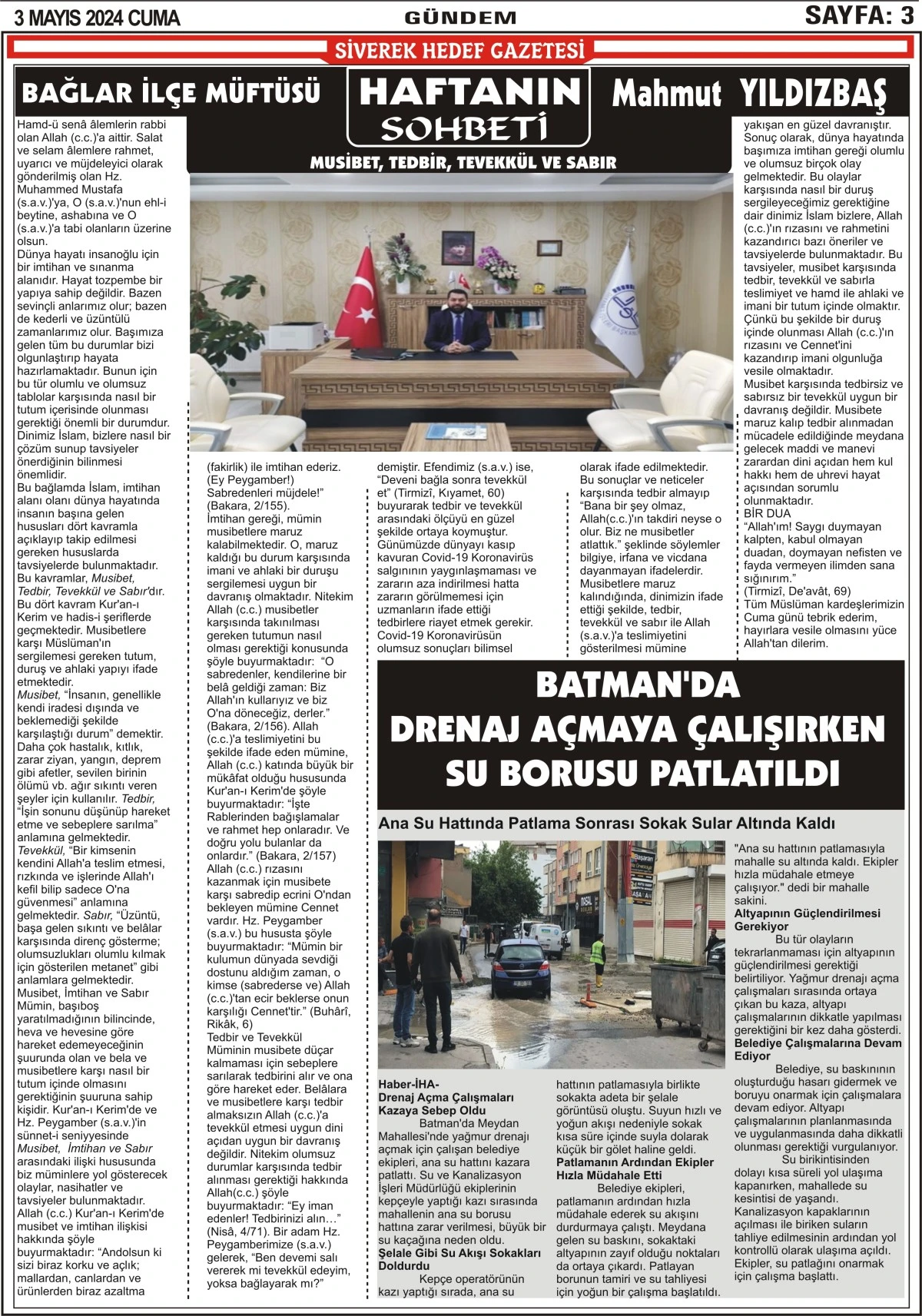 03.05.2024 Tarihli  Gazetemiz