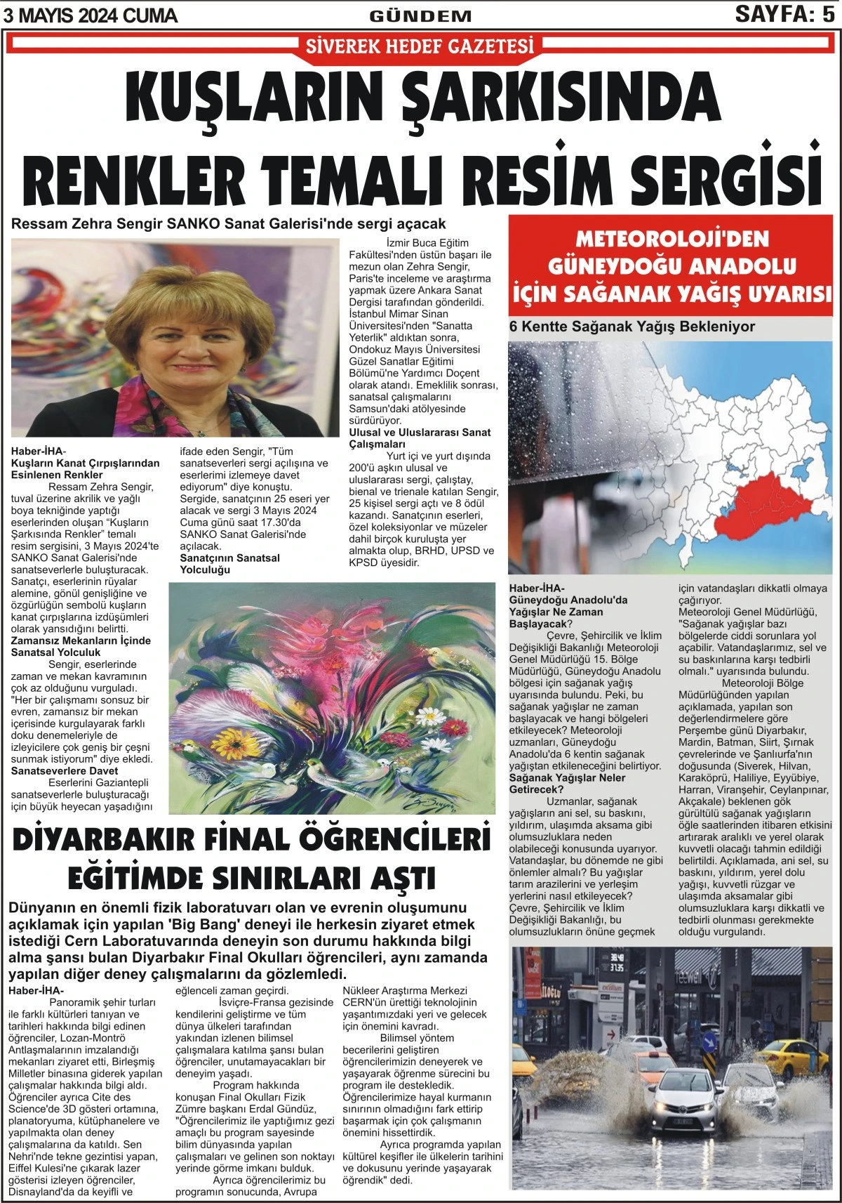 03.05.2024 Tarihli  Gazetemiz