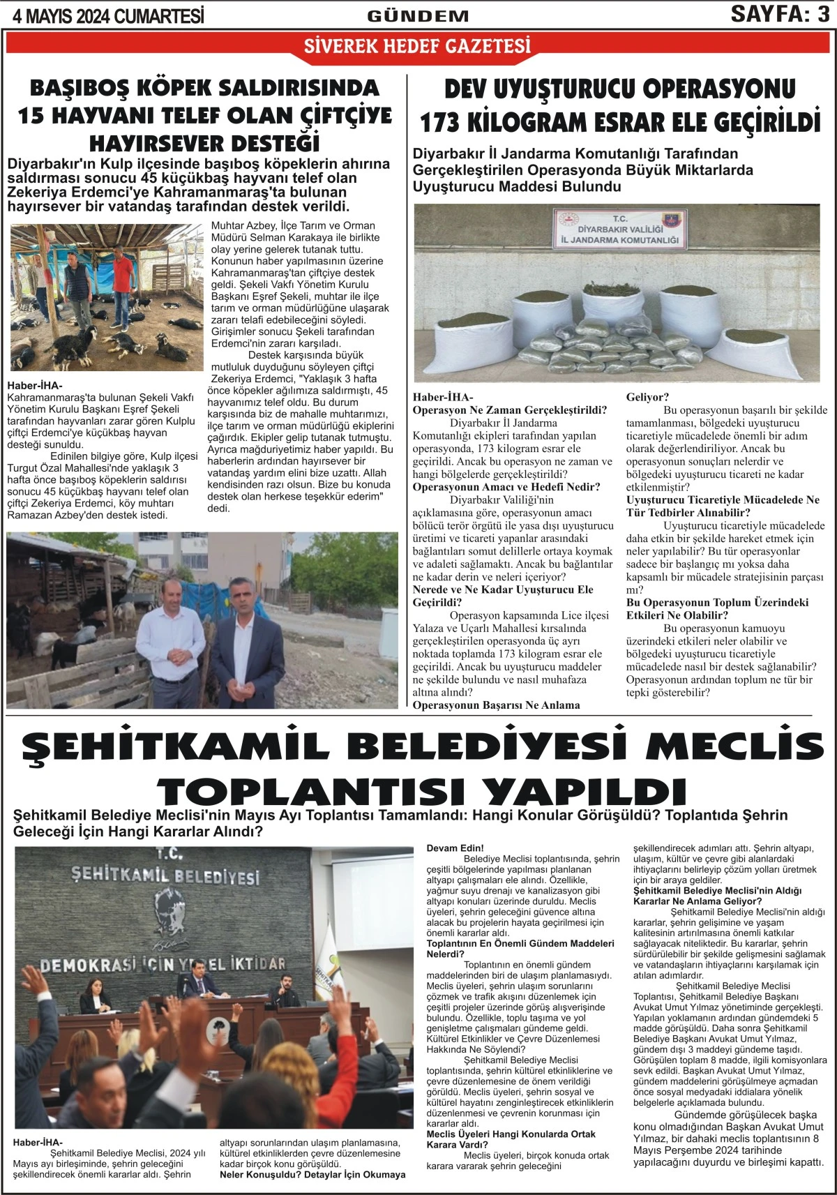 04.05.2024 Tarihli Gazetemiz