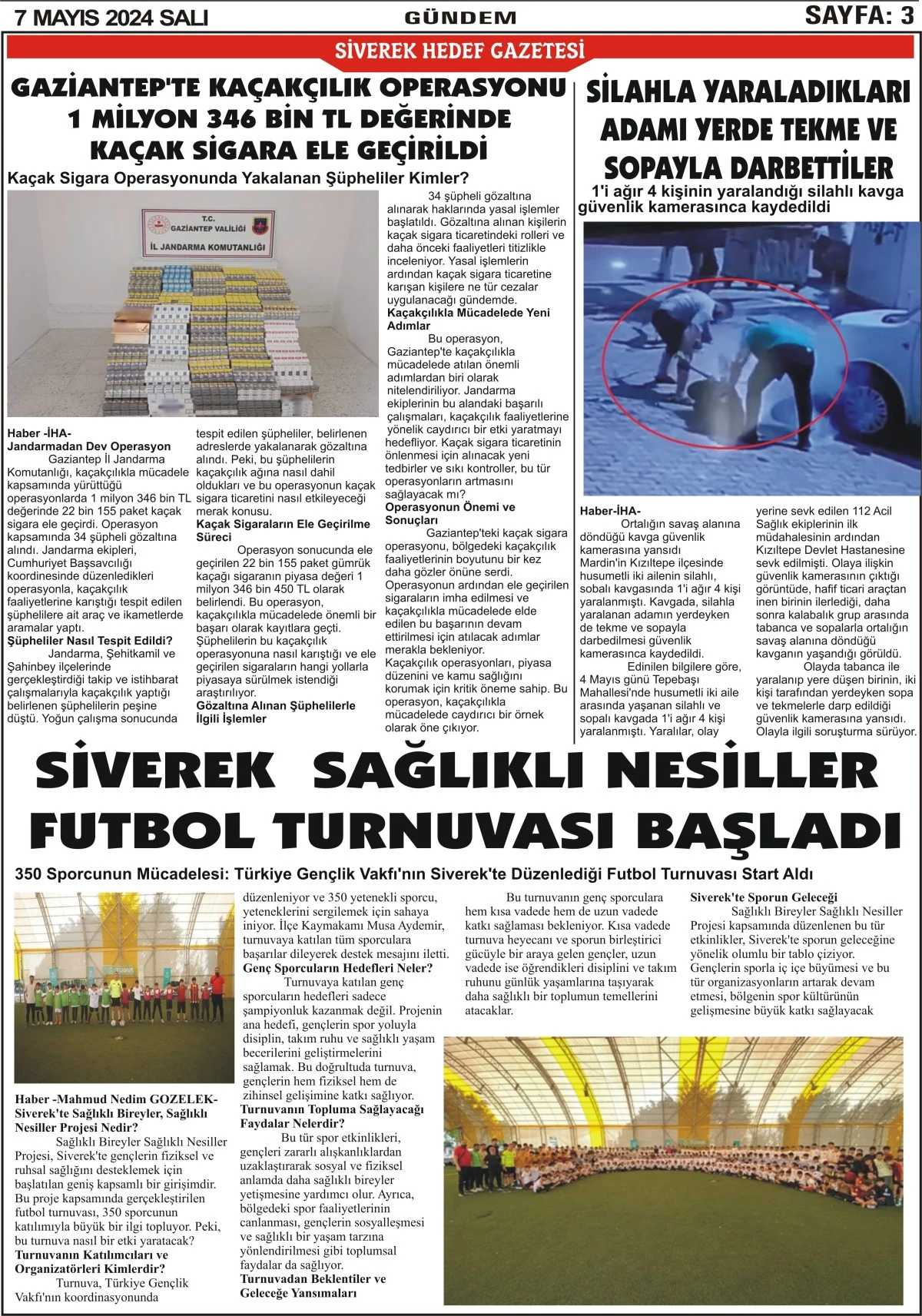 07.05.2024 Tarihli Gazetemiz