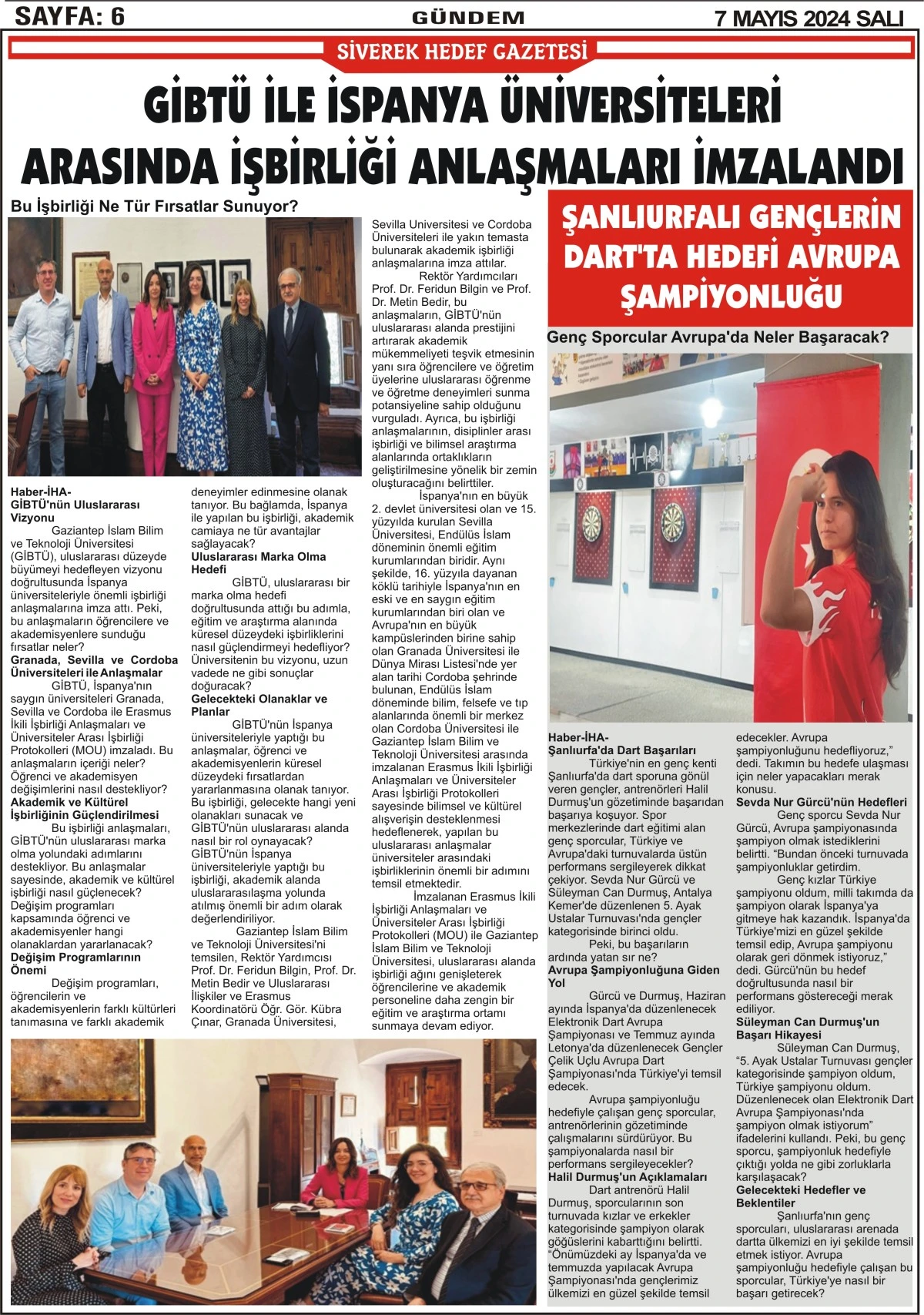 07.05.2024 Tarihli Gazetemiz