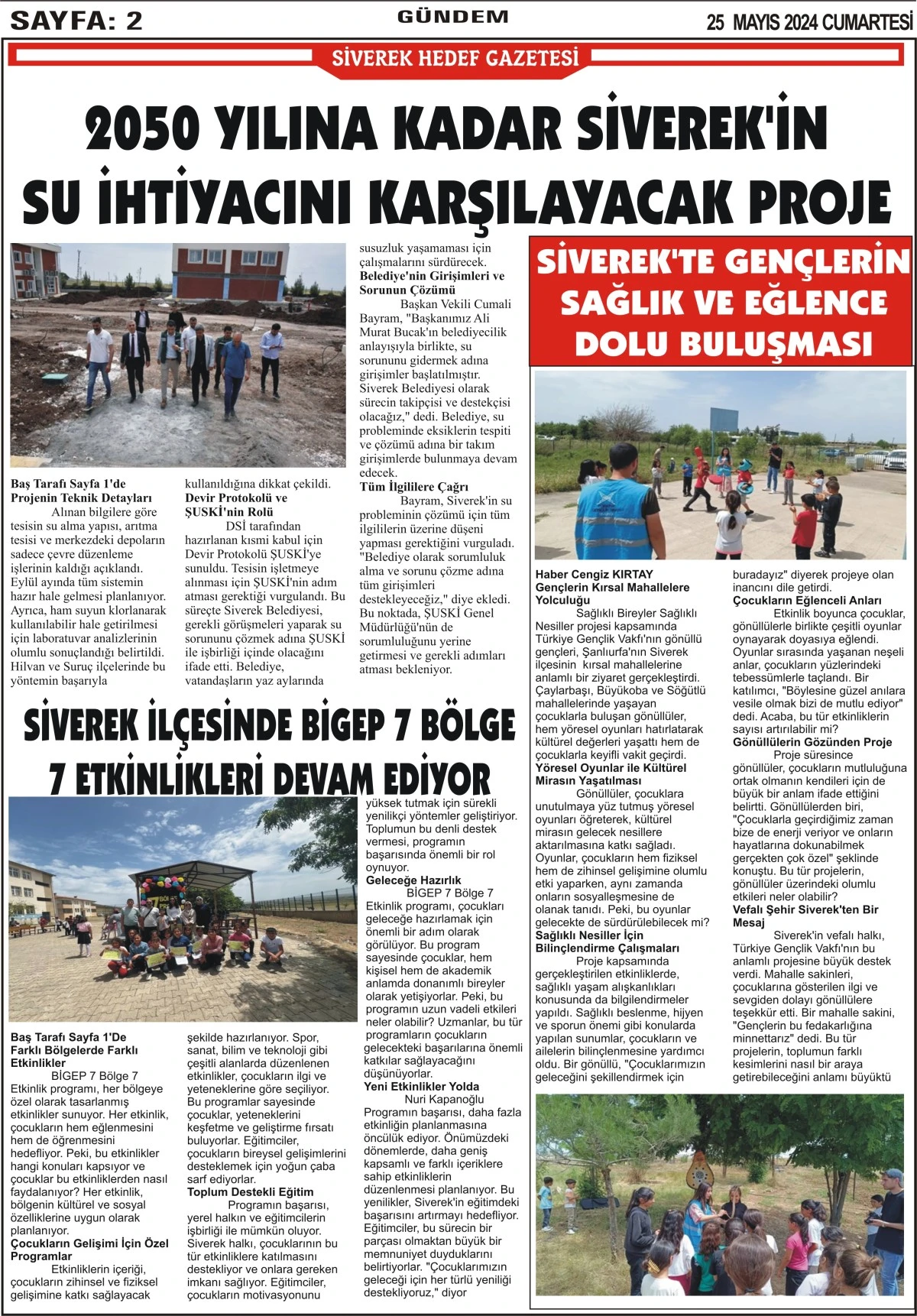 25.05.2024 Tarihli Gazetemiz