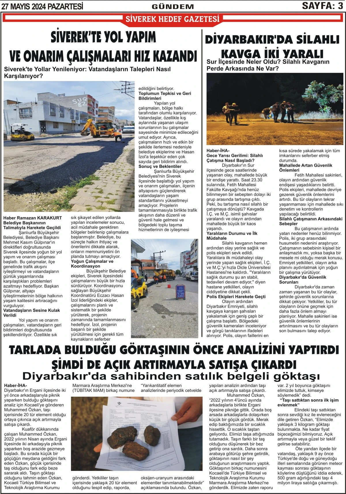 27.05.2024 Tarhili Gazetemiz