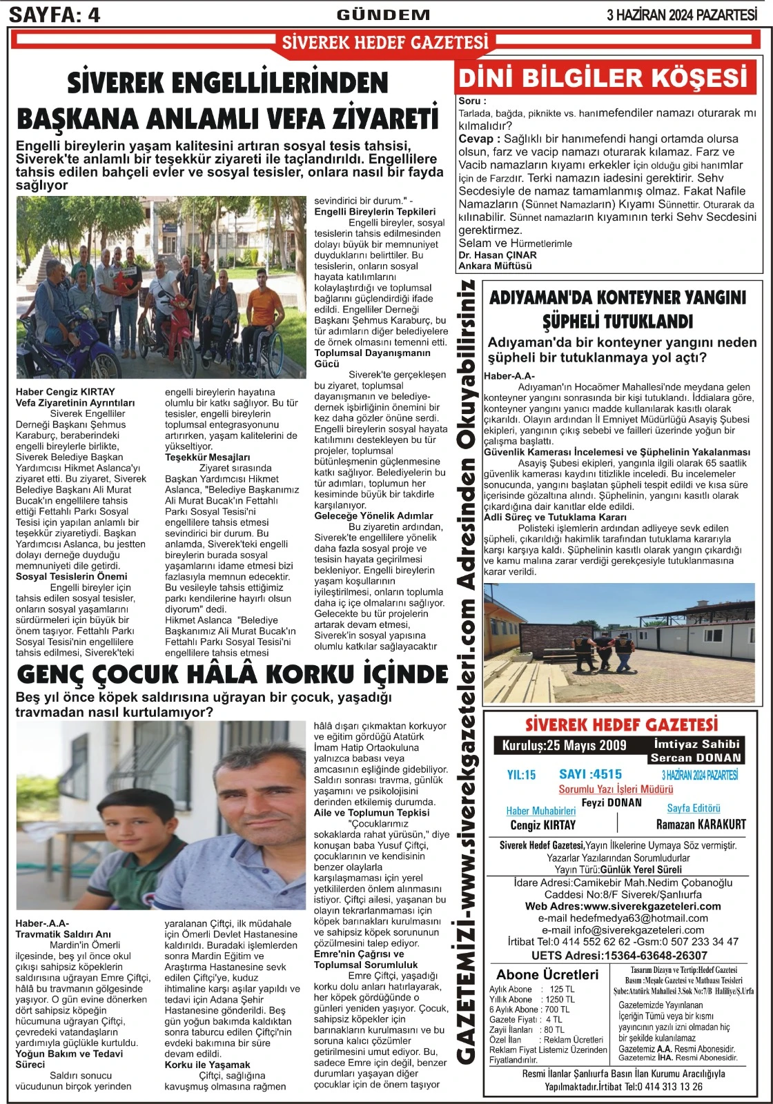 03.01.2024 Tarihli Gazetemiz