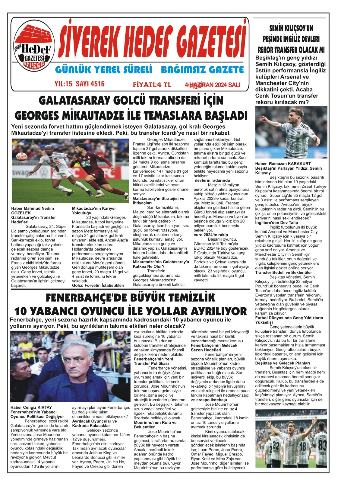 04.06.2024 Tarihli Gazetemiz