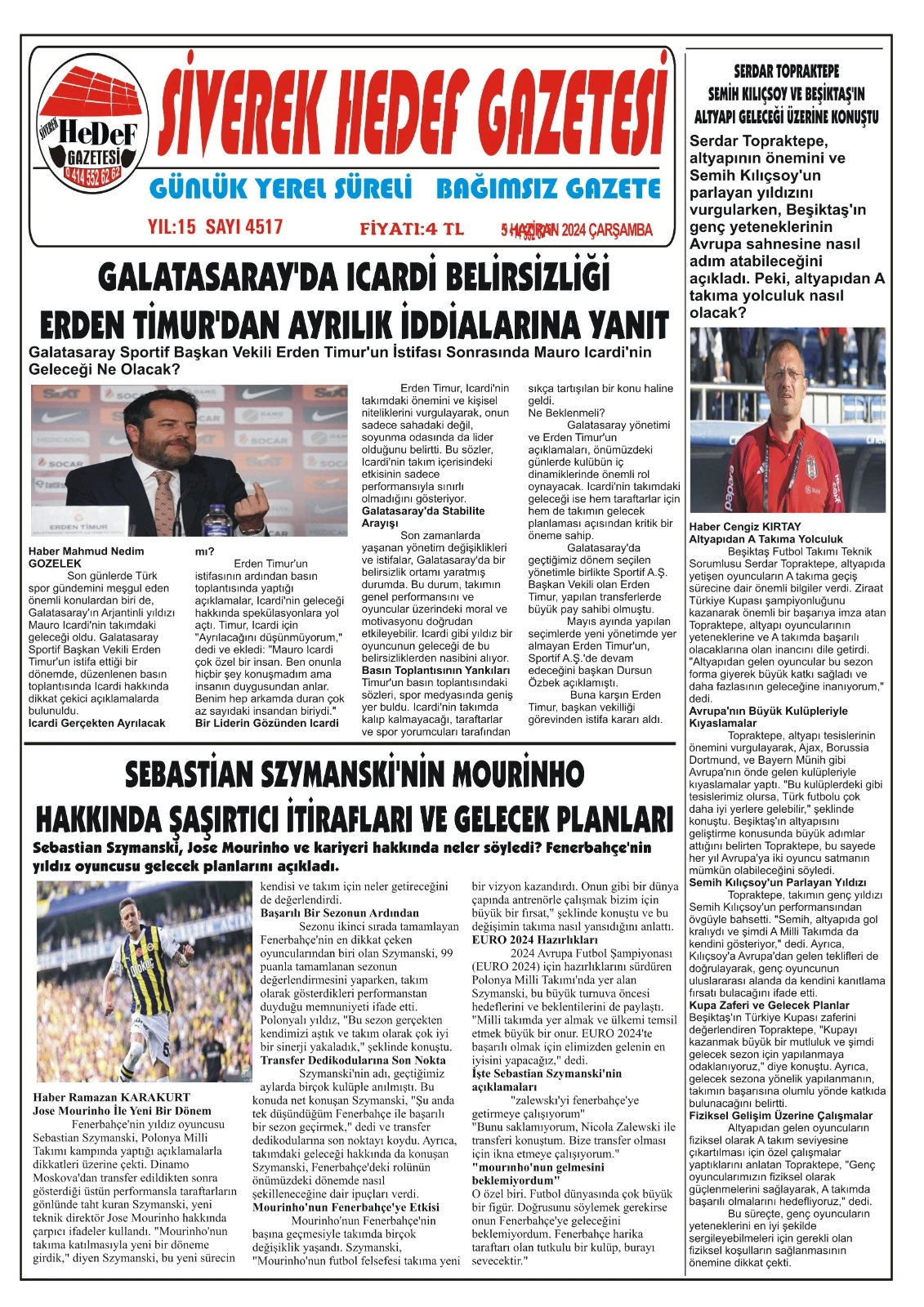 05.06.2024 Tarihli Gazetemiz