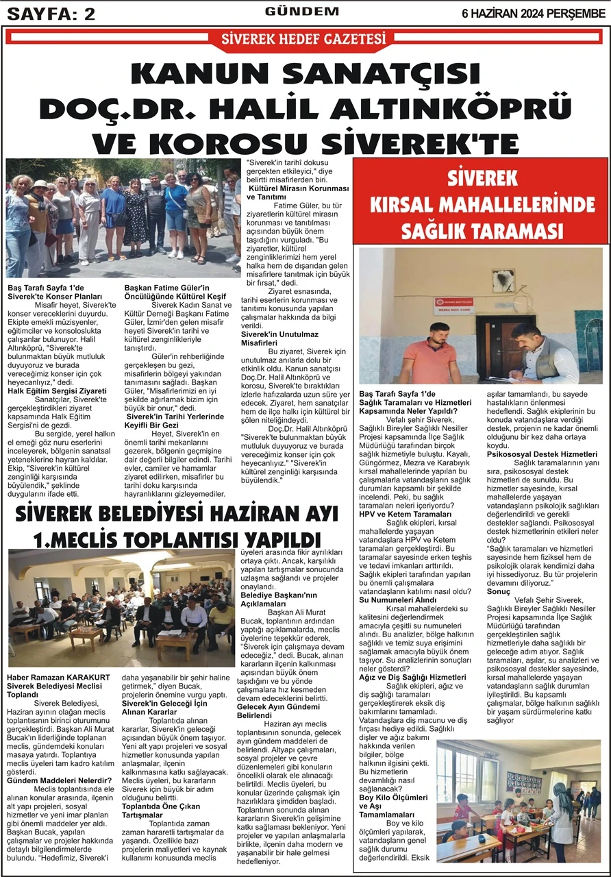 06.05.2024  Tarihli Gazetemiz