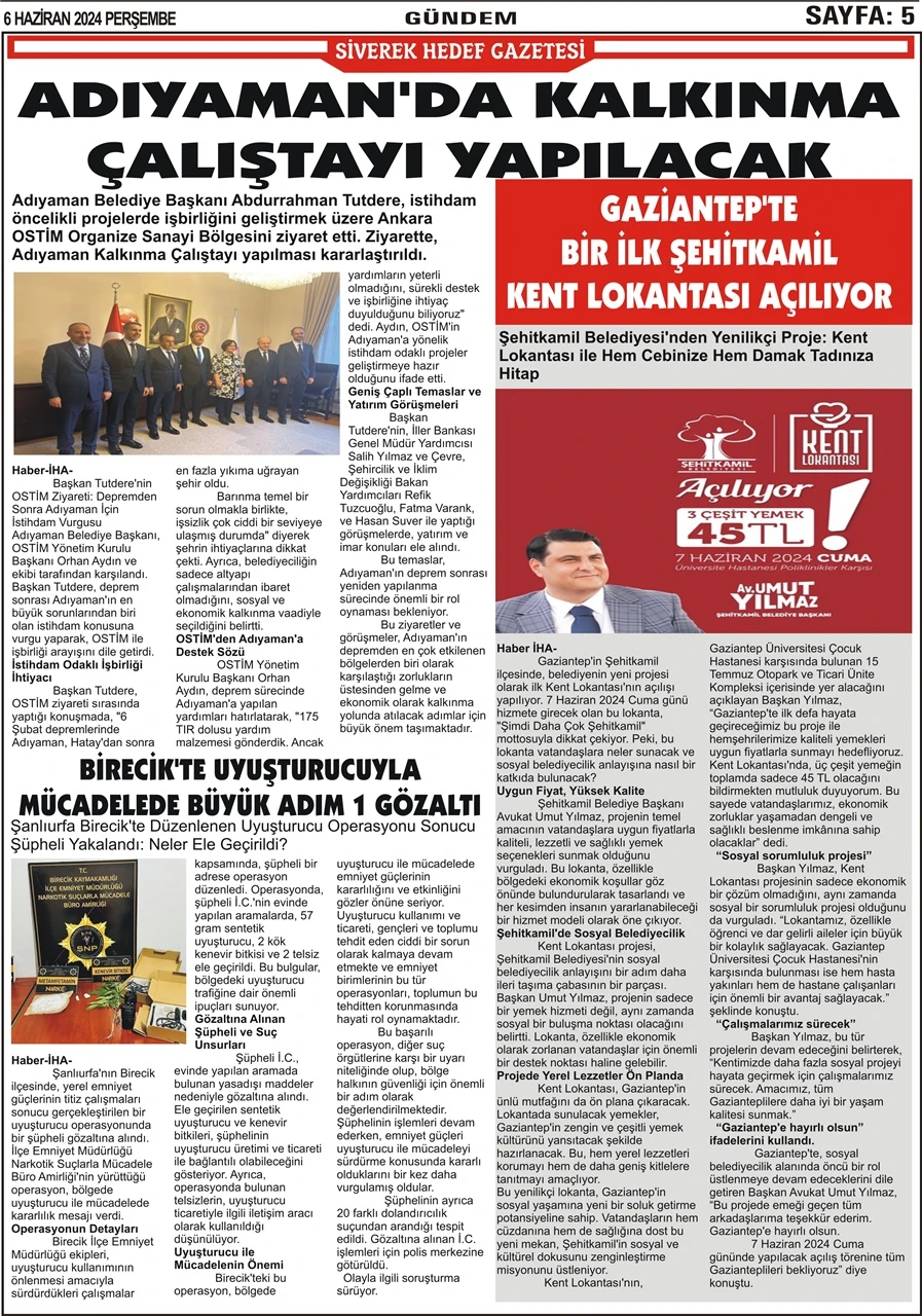 06.05.2024  Tarihli Gazetemiz