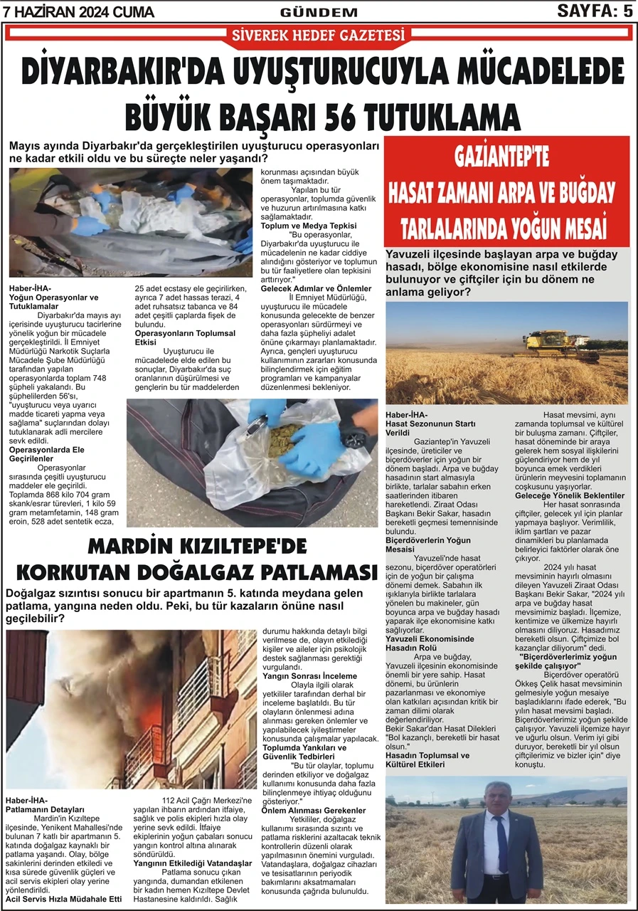 7.05.2024 Tarihli Gazetemiz