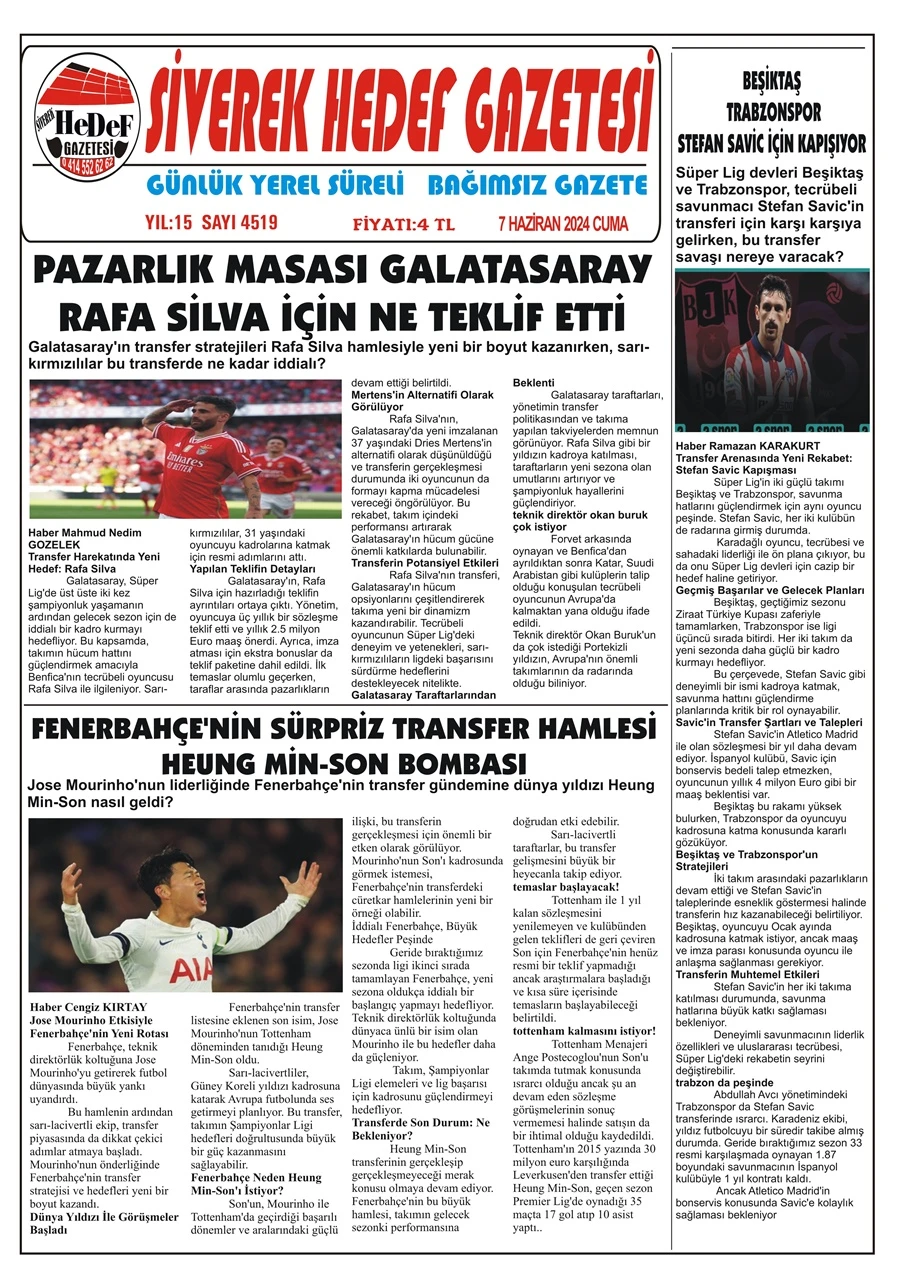 7.05.2024 Tarihli Gazetemiz