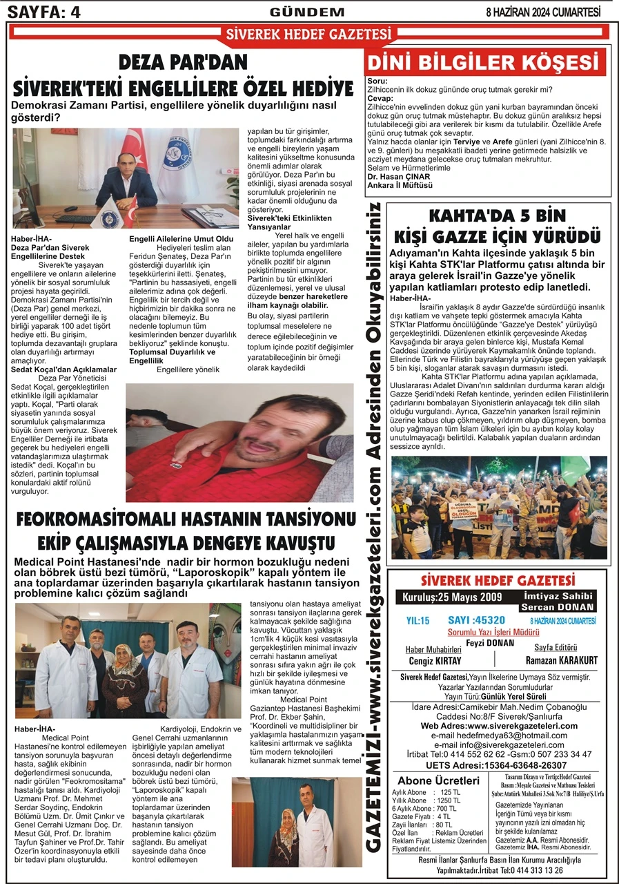 08.06.2024 Tarihli Gazetemiz