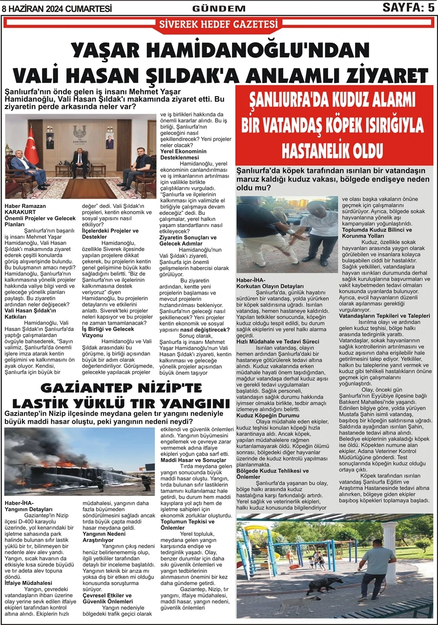 08.06.2024 Tarihli Gazetemiz