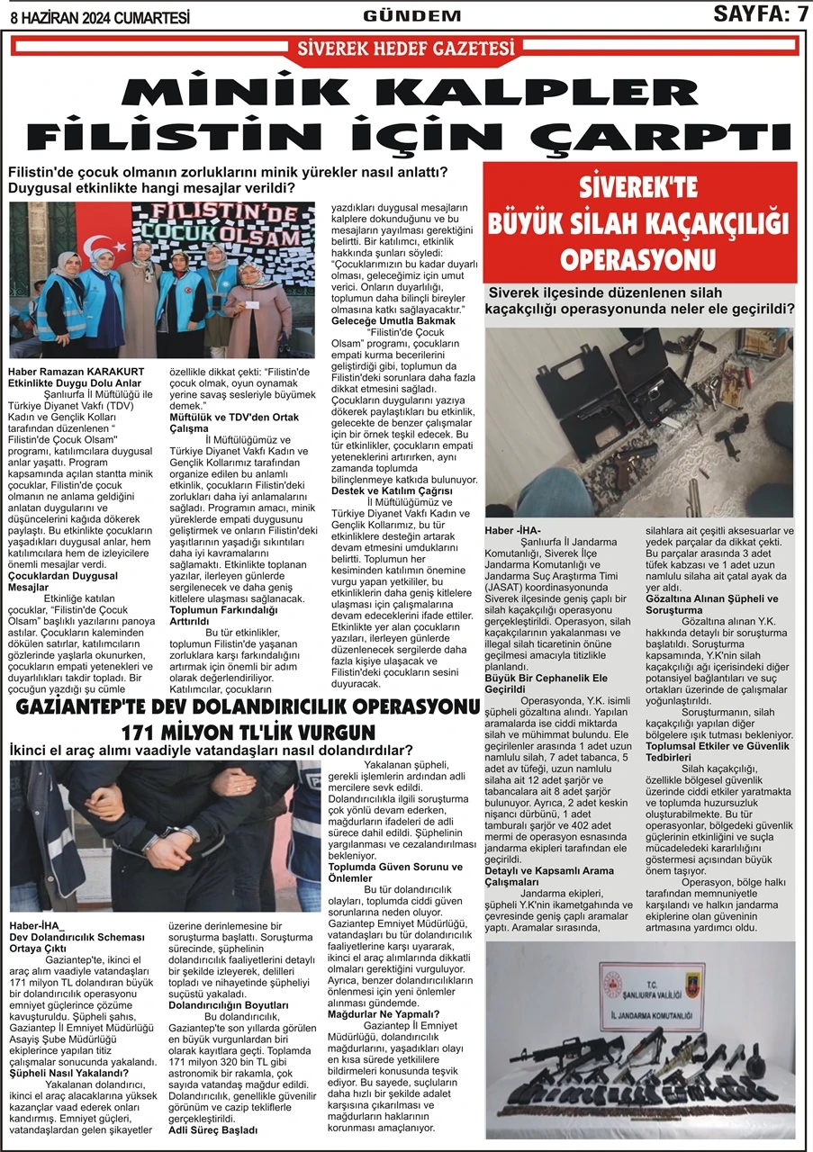 08.06.2024 Tarihli Gazetemiz