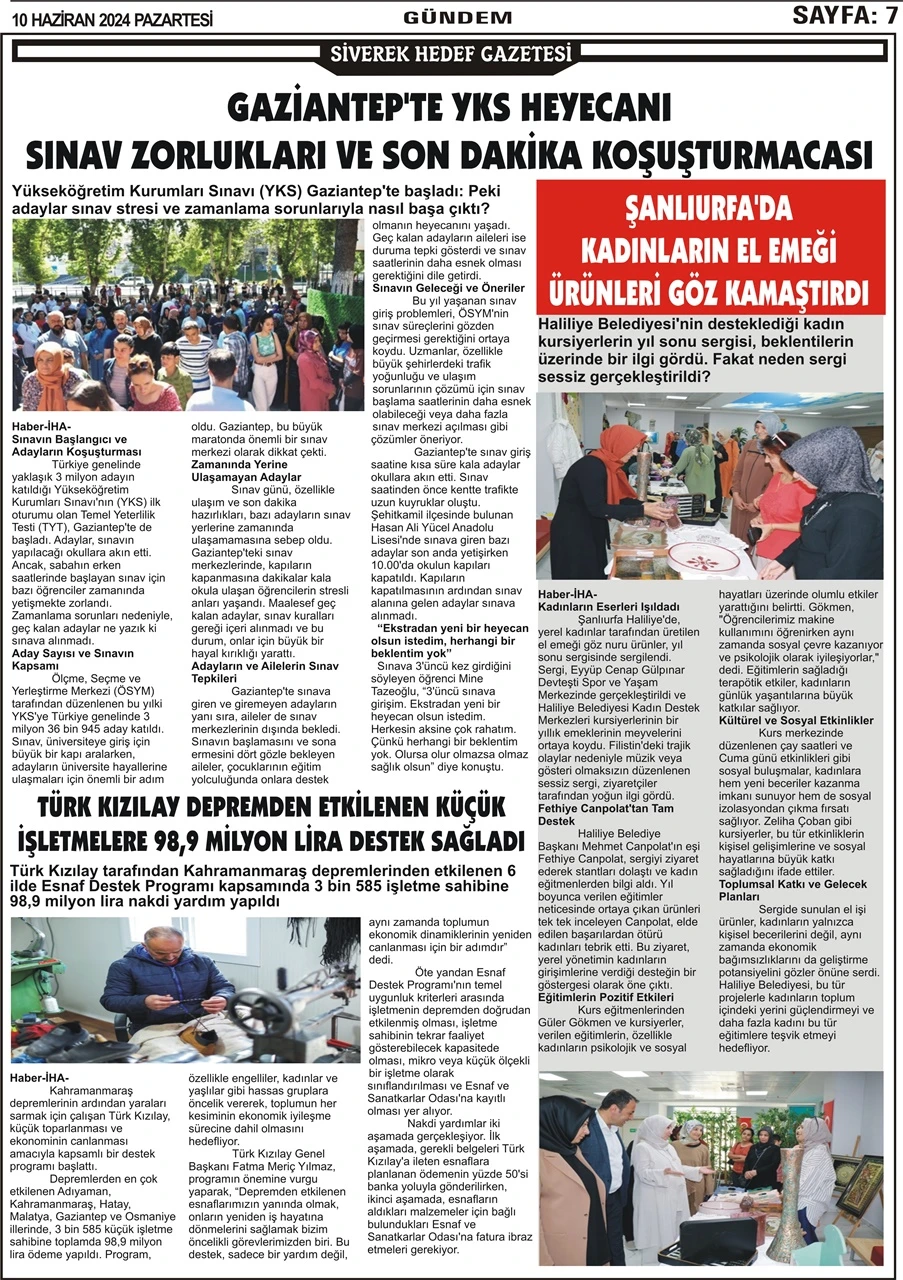 10.06.2024 Tarihli  Gazetemiz