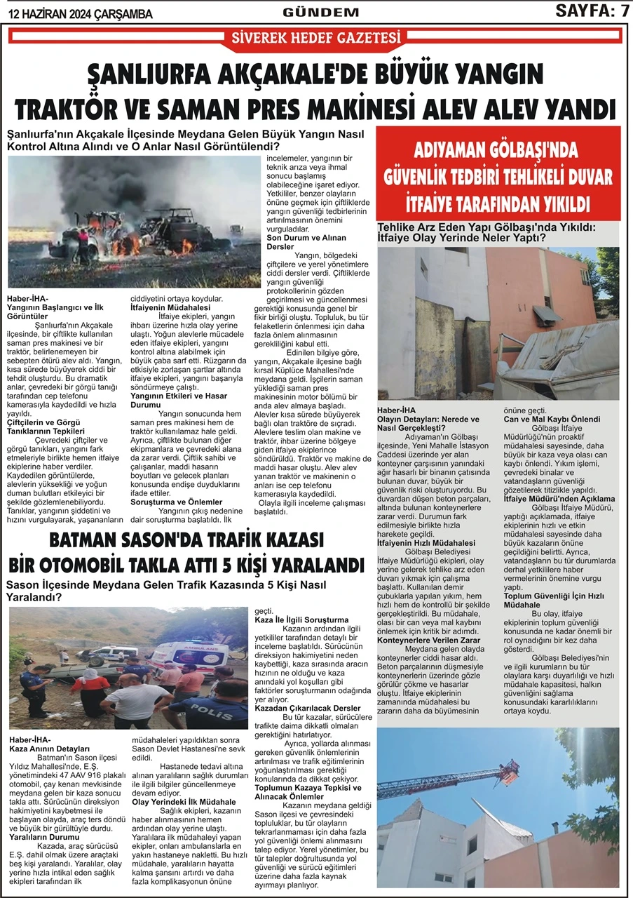 12.06.2024 Tarihli Gazetemiz