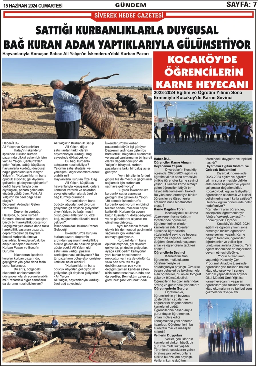 15.06.2024 Tarihli Gazetemiz