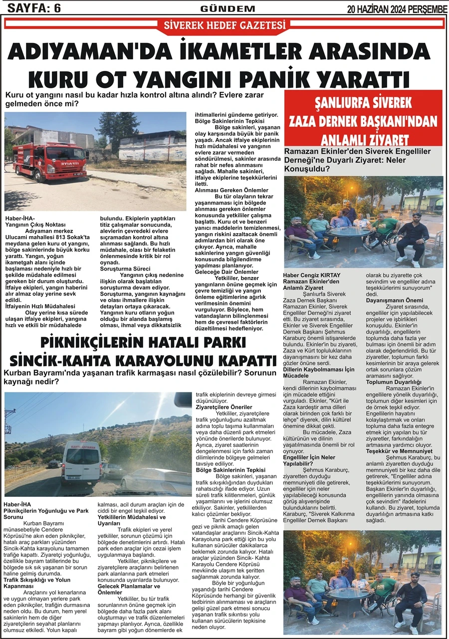 20.06.2024 Tarihli   Gazetemiz