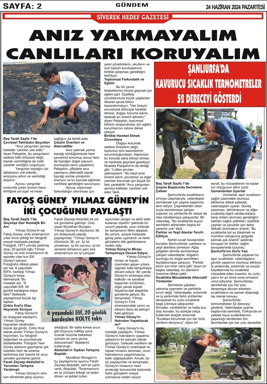 24.06.2024 Tarihli Gazetemiz