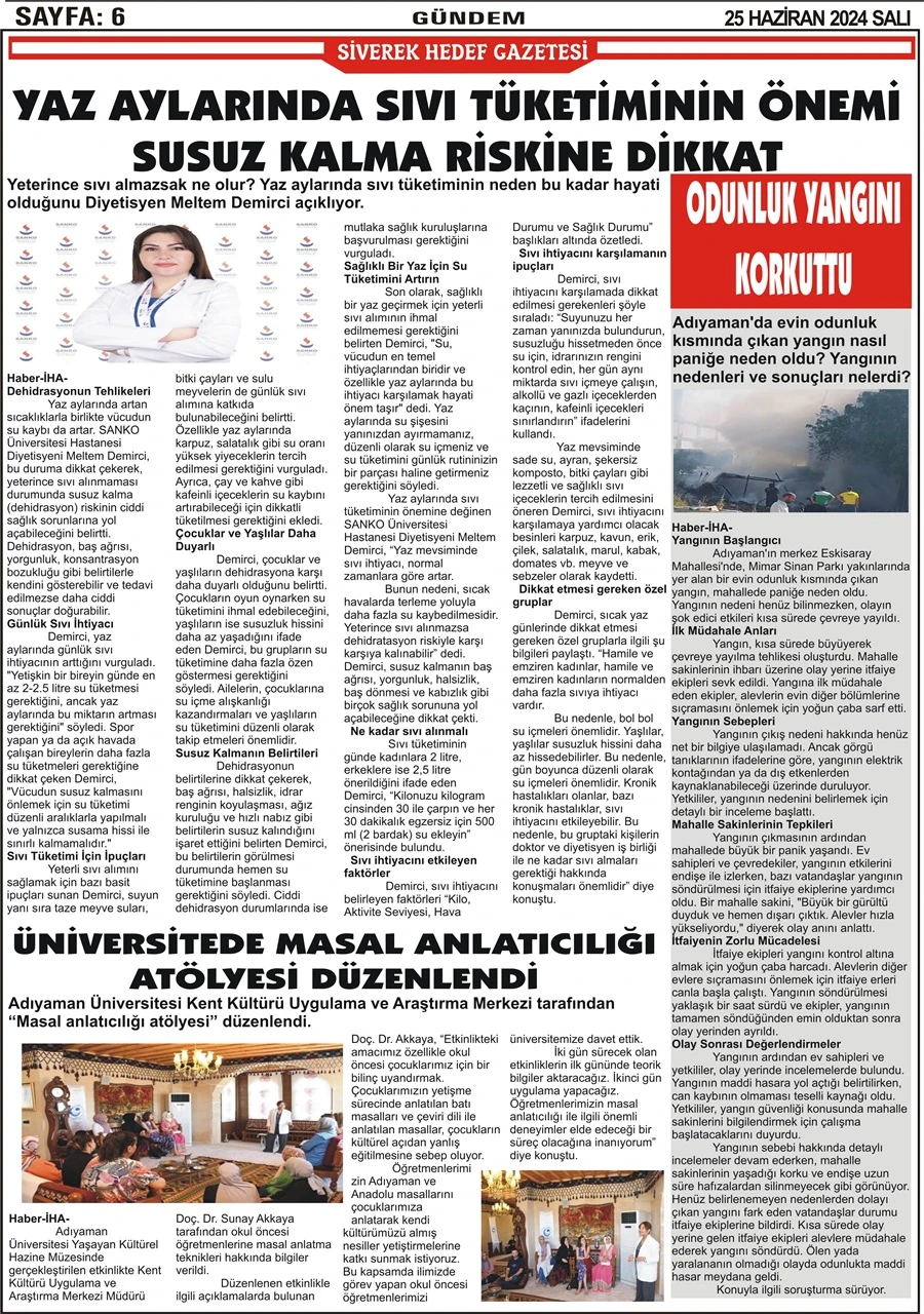 25.06.2024 Tarihli Gazetemiz