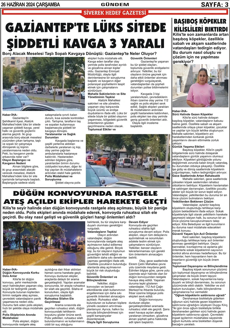 26.06.2024 Tarihli Gazetemiz