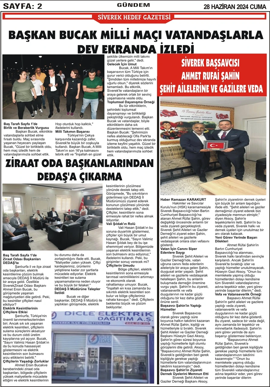 28.06.2024 Tarihli Gazetemiz