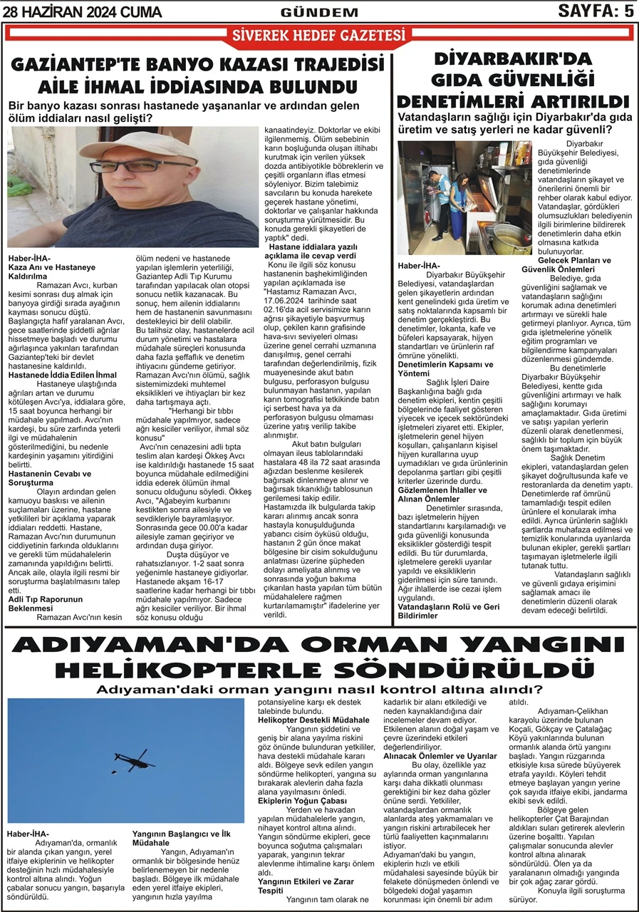 28.06.2024 Tarihli Gazetemiz