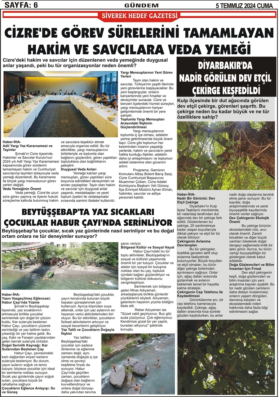 5.07.2024. Tarihli Gazetemiz