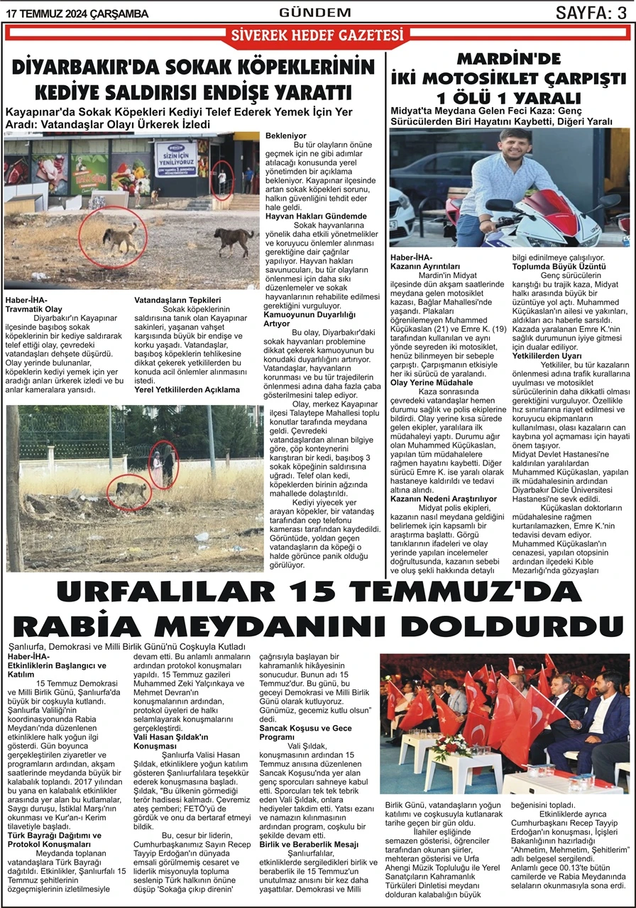 17.07.2024 Tarihli Gazetemiz