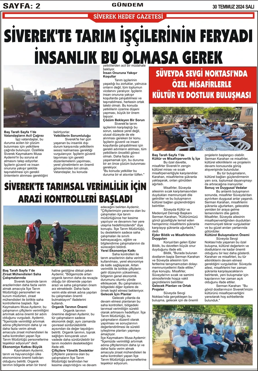 30.07.2024 Tarihli Gazetemiz