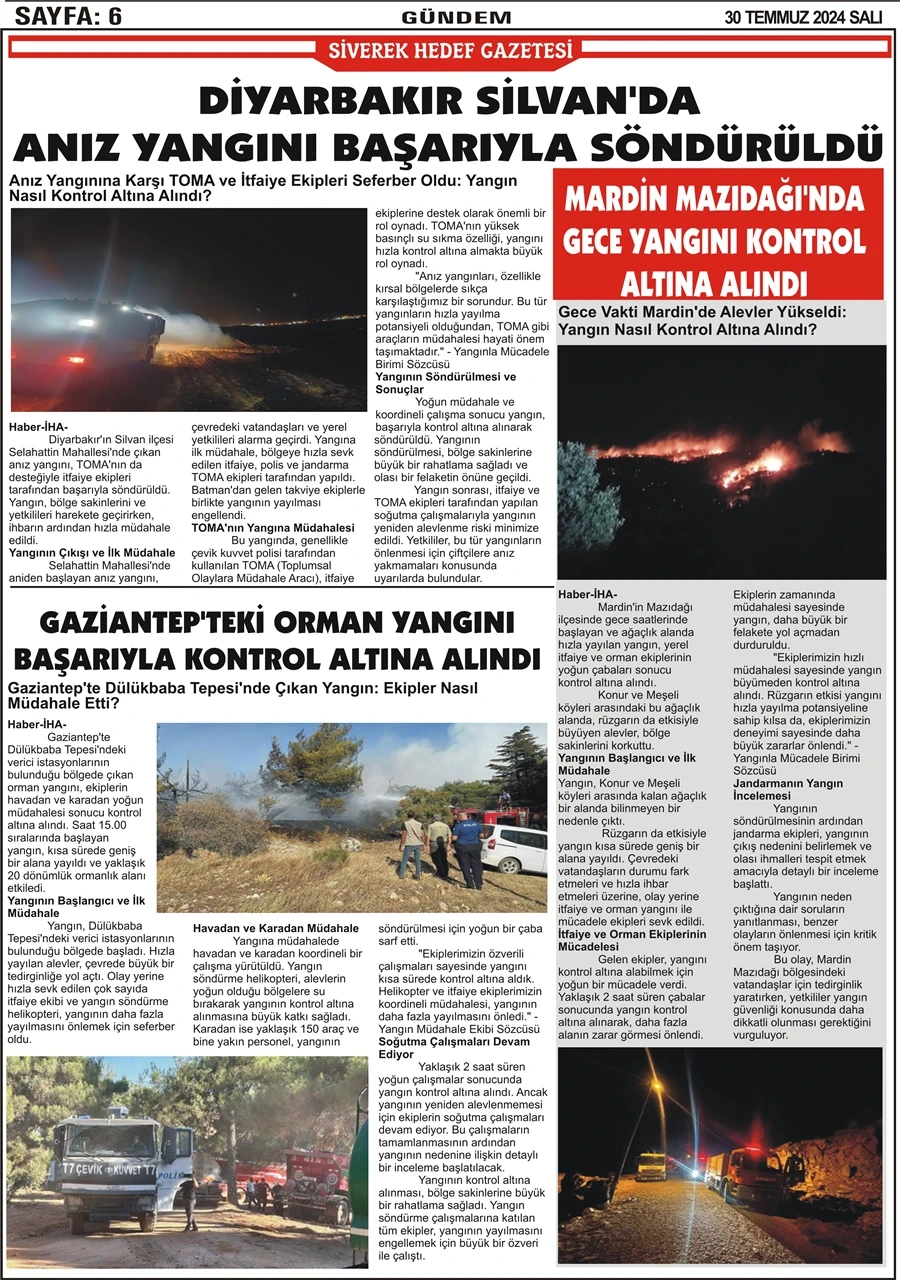 30.07.2024 Tarihli Gazetemiz