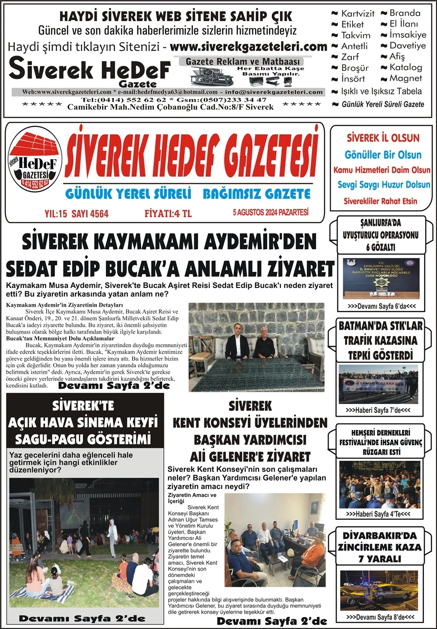 5.08.2024 Tarihli Gazetemiz