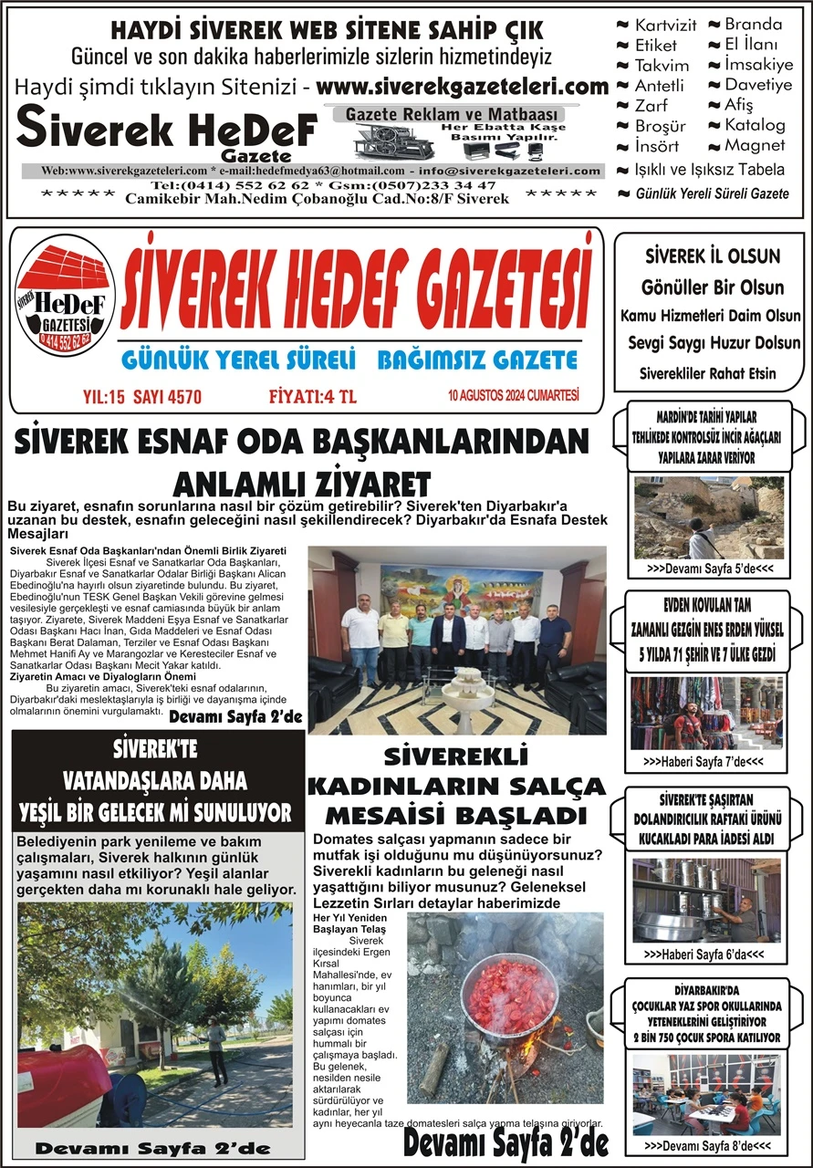 10.08.2024 Tarihli Gazetemiz