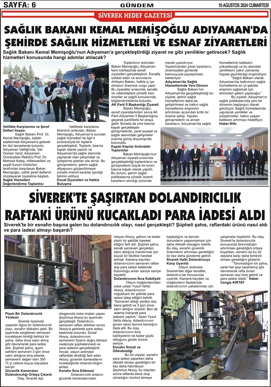 10.08.2024 Tarihli Gazetemiz