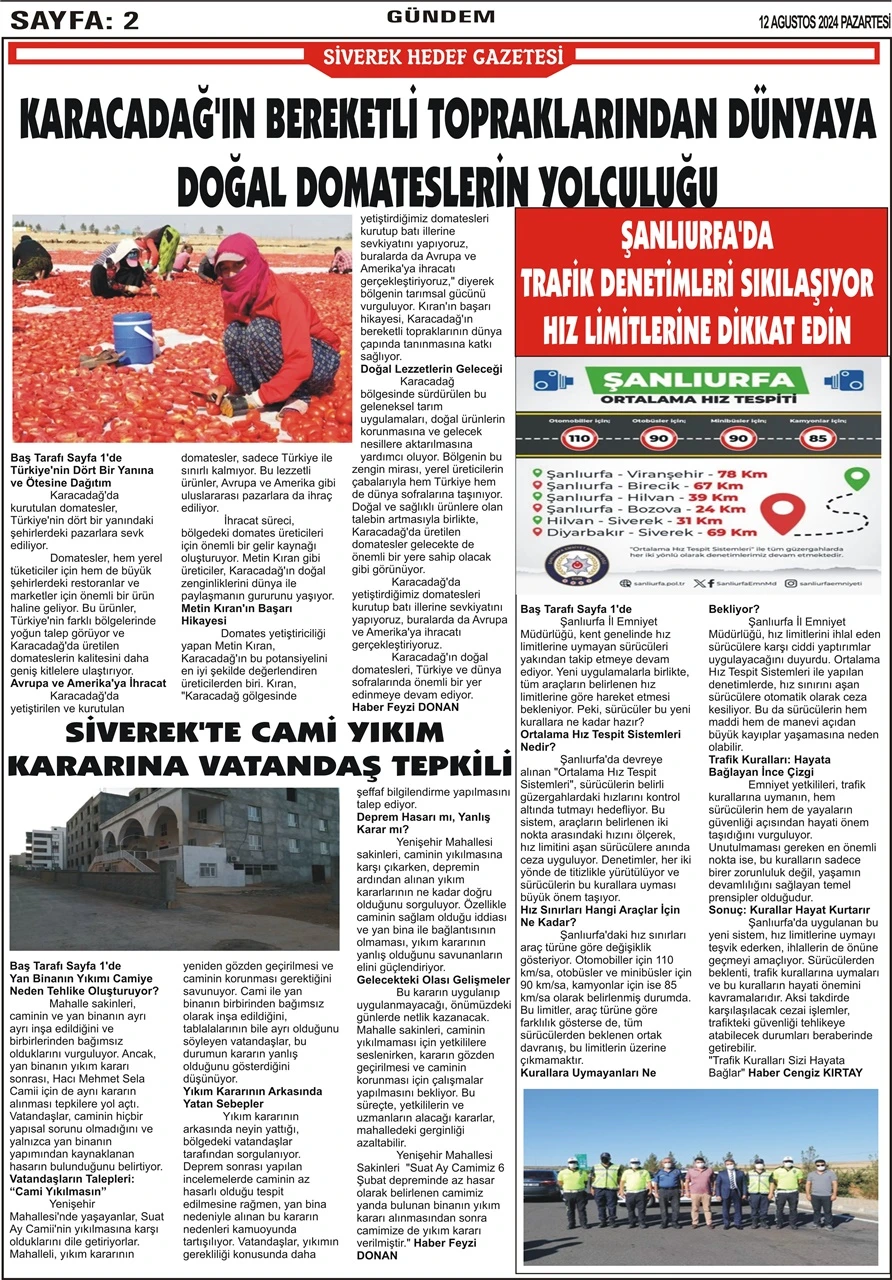 12.08.2024 Tarihli Gazetemiz