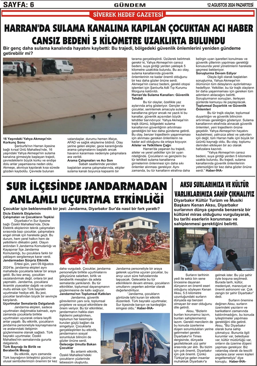 12.08.2024 Tarihli Gazetemiz