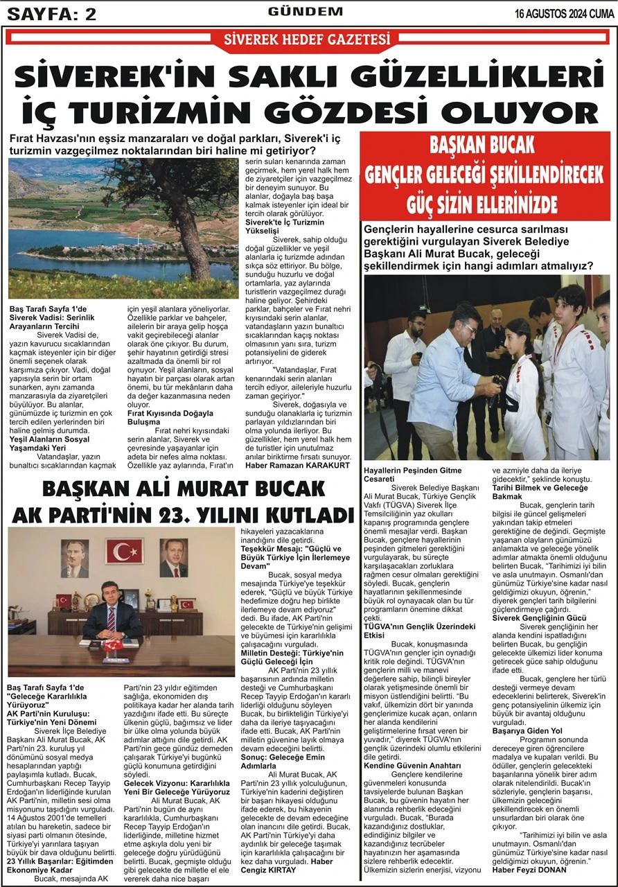 16.08.2024 tarihli gazetemiz