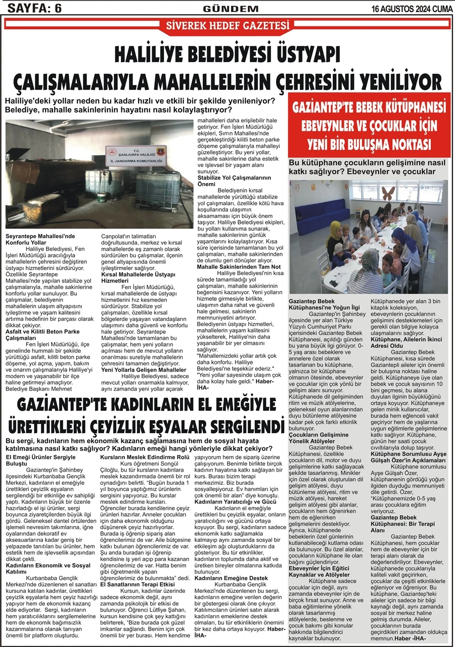 16.08.2024 tarihli gazetemiz