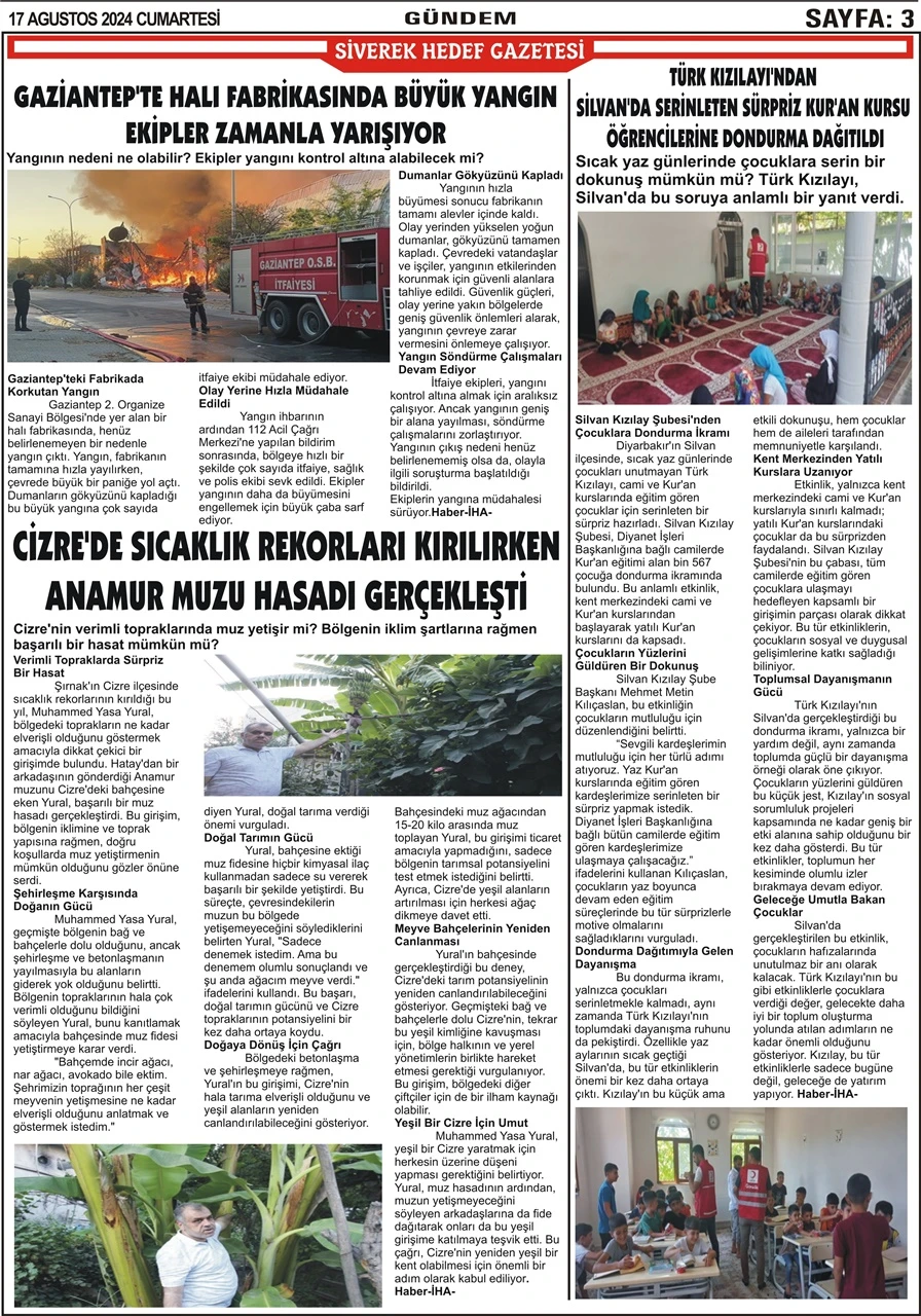 17.08.2024 Tarihli Gazetemiz