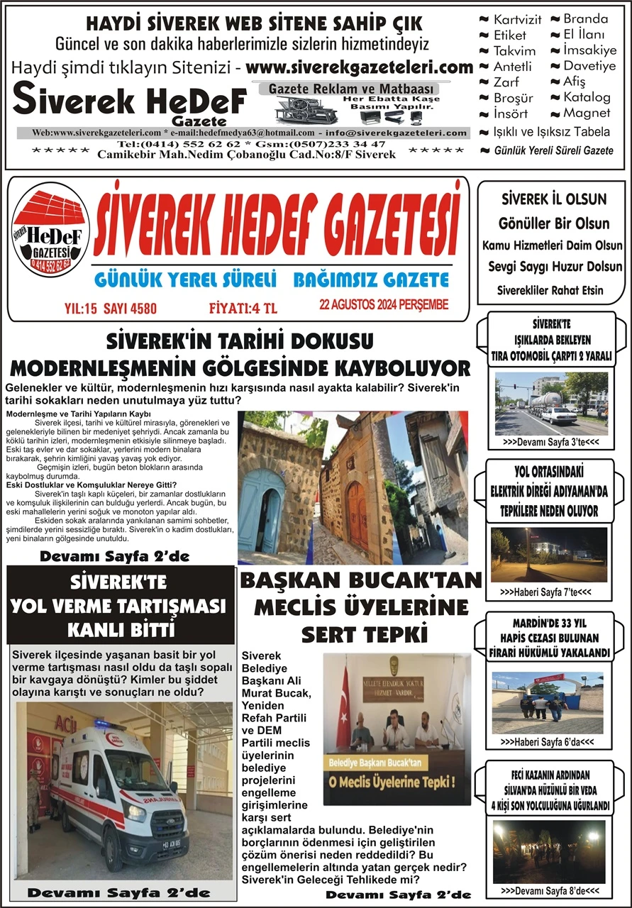 22.08.2024 Tarihli Gazetemiz