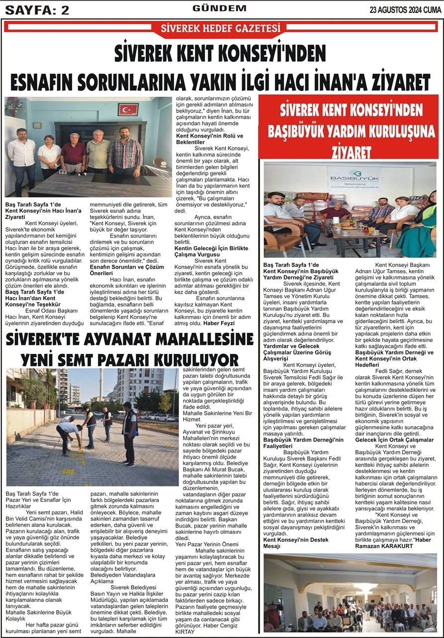 23.08.2024 Tarihli Gazetemiz