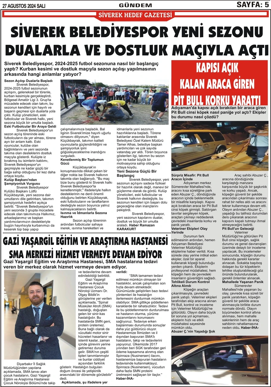 27.08.2024 Tarihli Gazetemiz