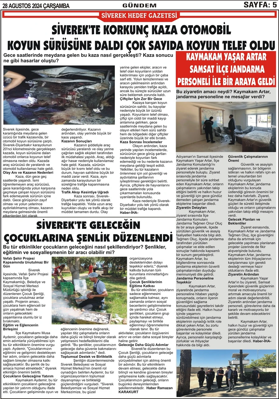 28.08.2024 Tarihli Gazetemiz