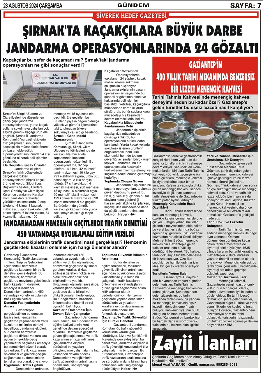 28.08.2024 Tarihli Gazetemiz