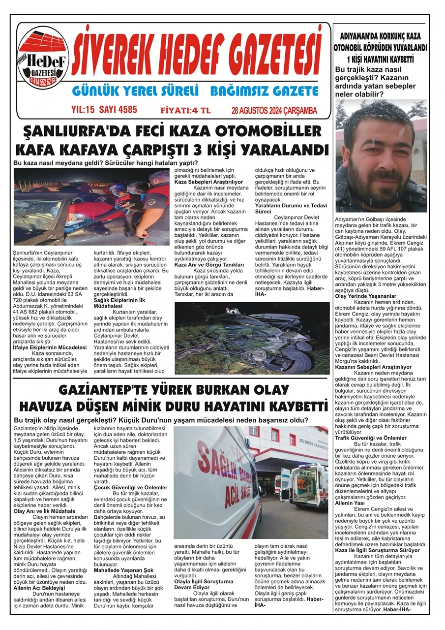 28.08.2024 Tarihli Gazetemiz