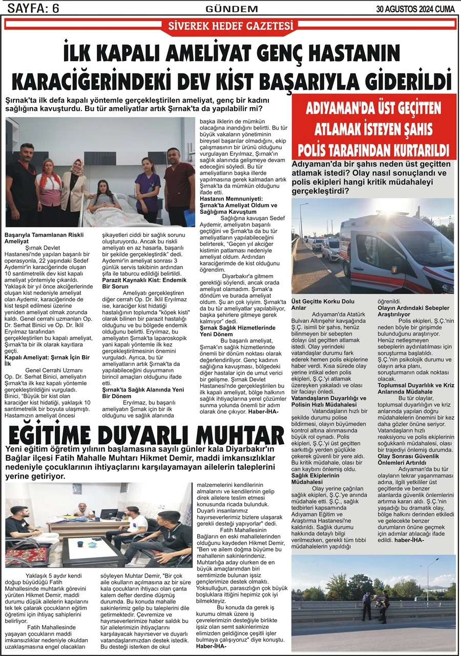 30.08.2024 Tarihli Gazetemiz