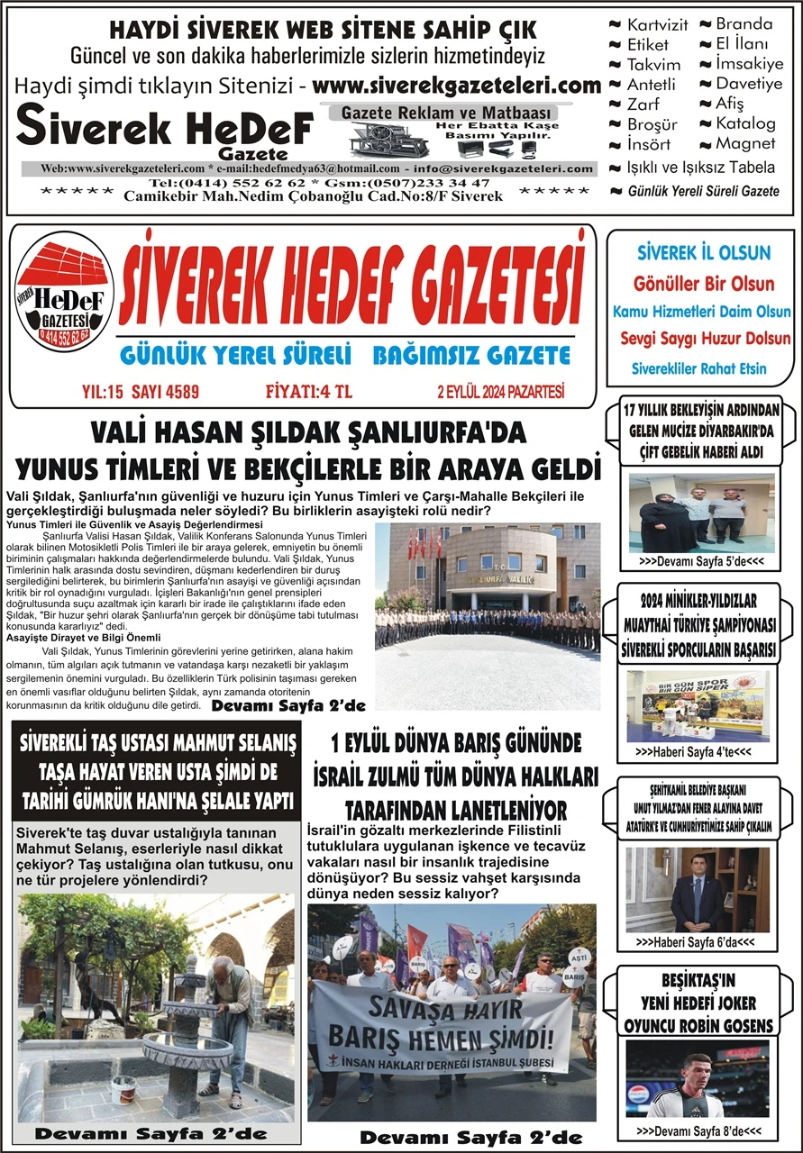 02.09.2024 Tarihli Gazetemiz