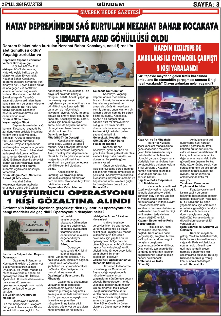 02.09.2024 Tarihli Gazetemiz