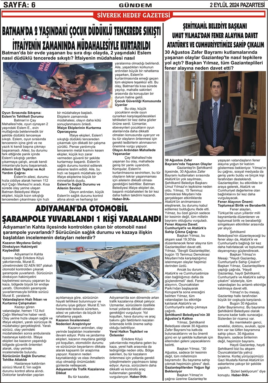 02.09.2024 Tarihli Gazetemiz